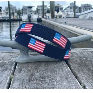 Mimi and Company
American Flag Needlepoint Belt nwt has flaw